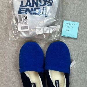 Lands end kids fleece slippers NWT